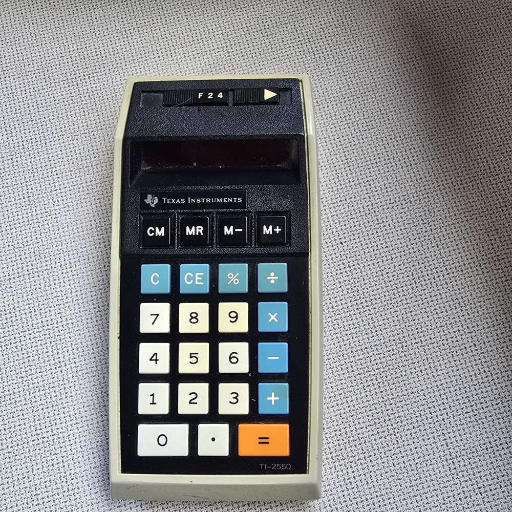 Texas‎ Instruments TI-2550 Vintage Calculator -  memory calculator